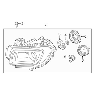 Hyundai OE - Front Lamps - Headlamp Components (LED), (Denim / SEL)