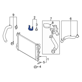 Hyundai OE - Radiator Mount Bracket