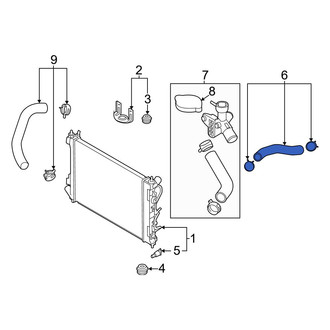 Hyundai OE - Upper Radiator Coolant Hose