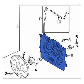 Hyundai OE - Front Engine Cooling Fan Shroud