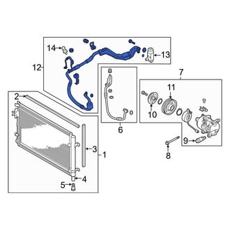Hyundai OE - A/C Manifold Hose Assembly
