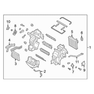 Hyundai OE - Air Conditioner & Heater - Evaporator & Heater Components (Limited / SEL)