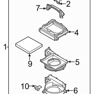 Hyundai OE - Air Conditioner & Heater - Blower Motor & Fan (Denim / SE / SEL)