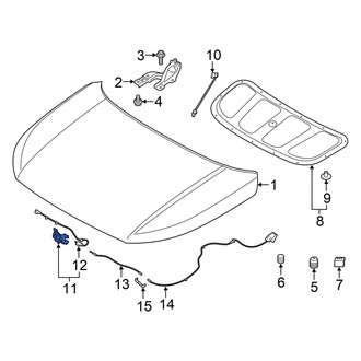 Hyundai OE - Front Hood Latch