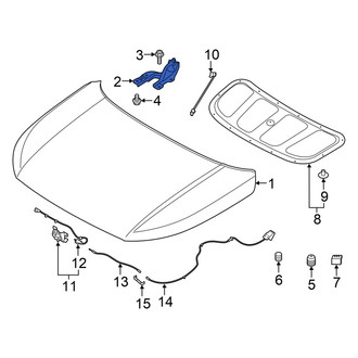 Hyundai OE - Front Left Hood Hinge