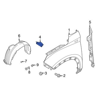 Hyundai OE - Left Fender Bracket