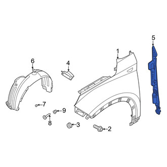 Hyundai OE - Front Left Fender Insulator