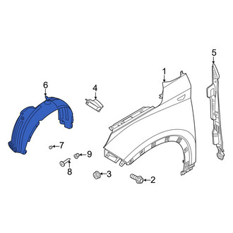 Hyundai OE - Front Left Fender Splash Shield