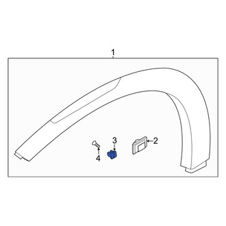 Hyundai OE - Wheel Arch Molding Clip