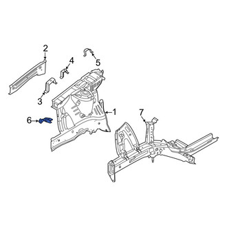Hyundai OE - Right Fender Bracket