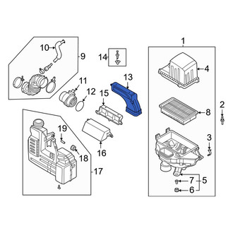 Hyundai OE - Front Engine Air Intake Hose