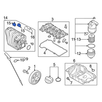 Hyundai OE - Engine Intake Manifold Gasket