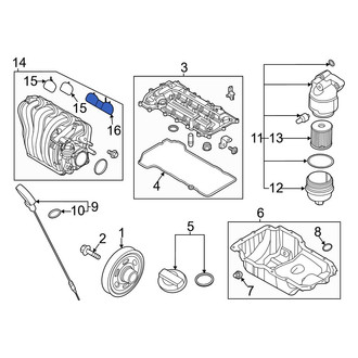 Hyundai OE - Engine Intake Manifold Gasket