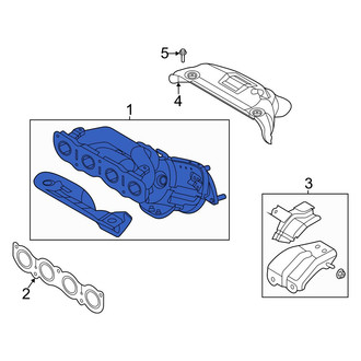 Hyundai OE - Catalytic Converter with Integrated Exhaust Manifold