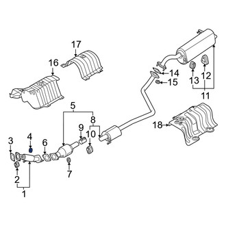 Hyundai OE - Exhaust Flange Nut