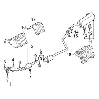 Hyundai OE - Exhaust Flange Nut