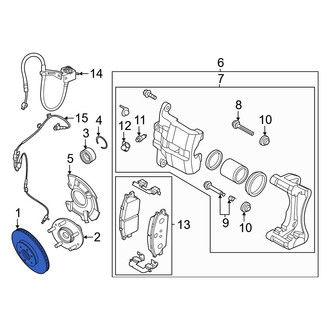 Hyundai OE - Front Disc Brake Rotor