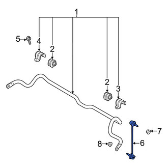 Hyundai OE - Front Suspension Stabilizer Bar Link