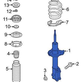 Hyundai OE - Front Left Suspension Strut