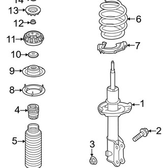 Hyundai OE - Front Suspension - Struts & Components