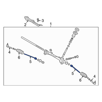 Hyundai OE - Right Outer Steering Tie Rod End