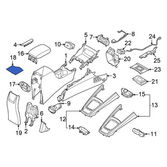 Hyundai OE - Rear Console Mat