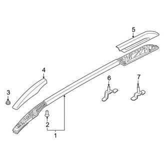 Hyundai OE - Roof - Luggage Carrier (W/O Sunroof), (Denim / SEL)