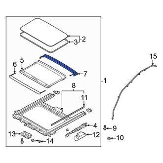 Hyundai OE - Sunroof Drip Rail