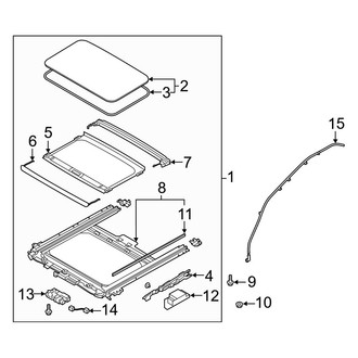 Hyundai OE - Roof - Sunroof (With Sunroof), (SEL)