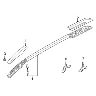 Hyundai OE - Roof - Luggage Carrier (With Sunroof), (SEL)
