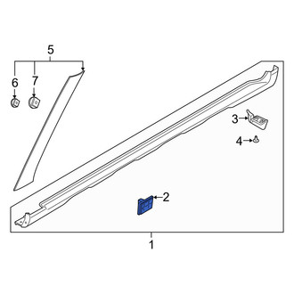 Hyundai OE - Wheel Arch Molding Clip