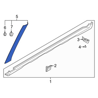 Hyundai OE - Front Left Windshield Molding
