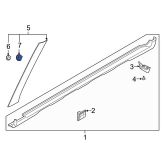 Hyundai OE - Windshield Molding Clip
