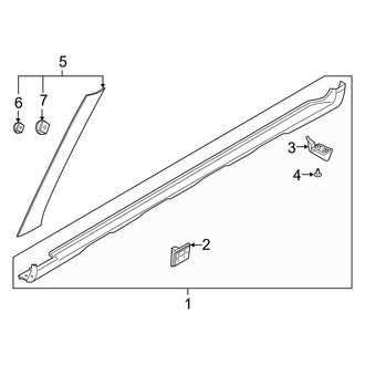 Hyundai OE - Pillars, Rocker & Floor - Exterior Trim (Body Side)