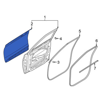 Hyundai OE - Front Right Outer Door Outer Panel
