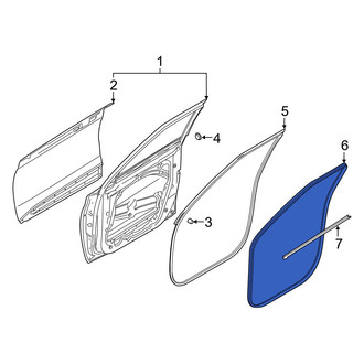 Hyundai OE - Front Left Inner Door Seal