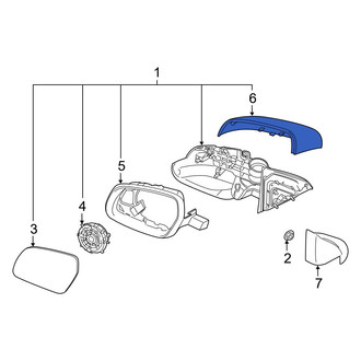Hyundai OE - Front Right Door Mirror Cover