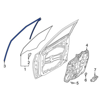 Hyundai OE - Front Left Window Channel