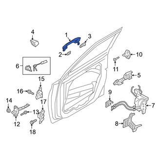 Hyundai OE - Rear Right Outer Exterior Door Handle