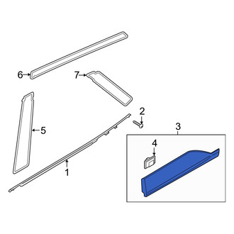 Hyundai OE - Front Right Door Molding