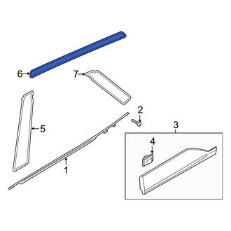 Hyundai OE - Rear Center Right Black Out Tape