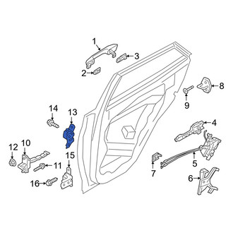 Hyundai OE - Rear Left Upper Door Hinge
