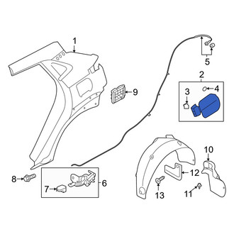 Hyundai OE - Rear Fuel Filler Door