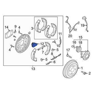 Hyundai OE - Rear Drum Brake Wheel Cylinder