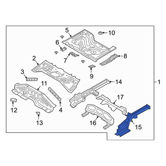Hyundai OE - Rear Left Frame Side Member