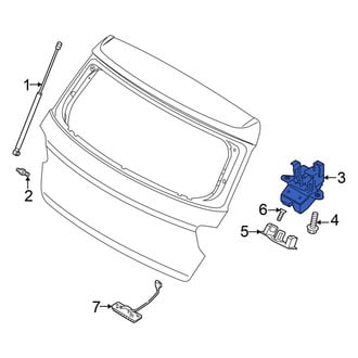 Hyundai OE - Rear Liftgate Latch