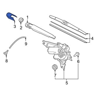 Hyundai OE - Rear Wiper Arm Cover
