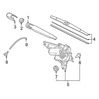 Hyundai OE - Lift Gate - Wiper & Washer Components