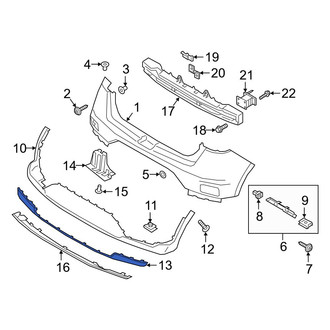 Hyundai OE - Rear Bumper Trim