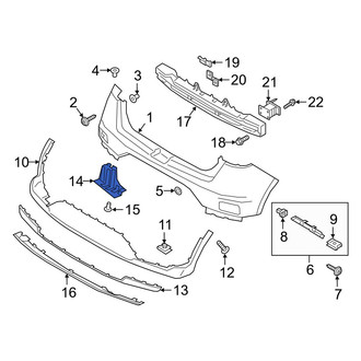 Hyundai OE - Rear Bumper Splash Shield